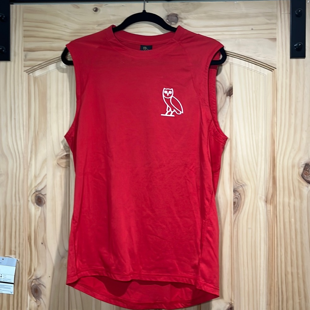 OVO (octobers very own drake) red tank top muscle tee MEDIUM